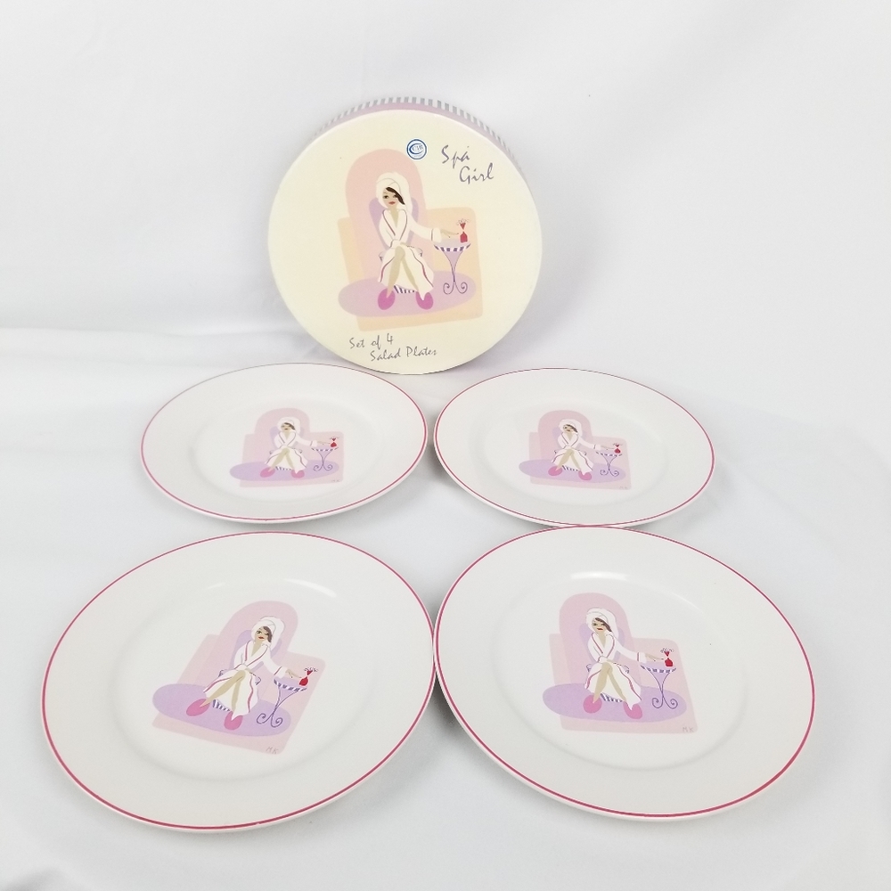 Spa Girl Salad Plates